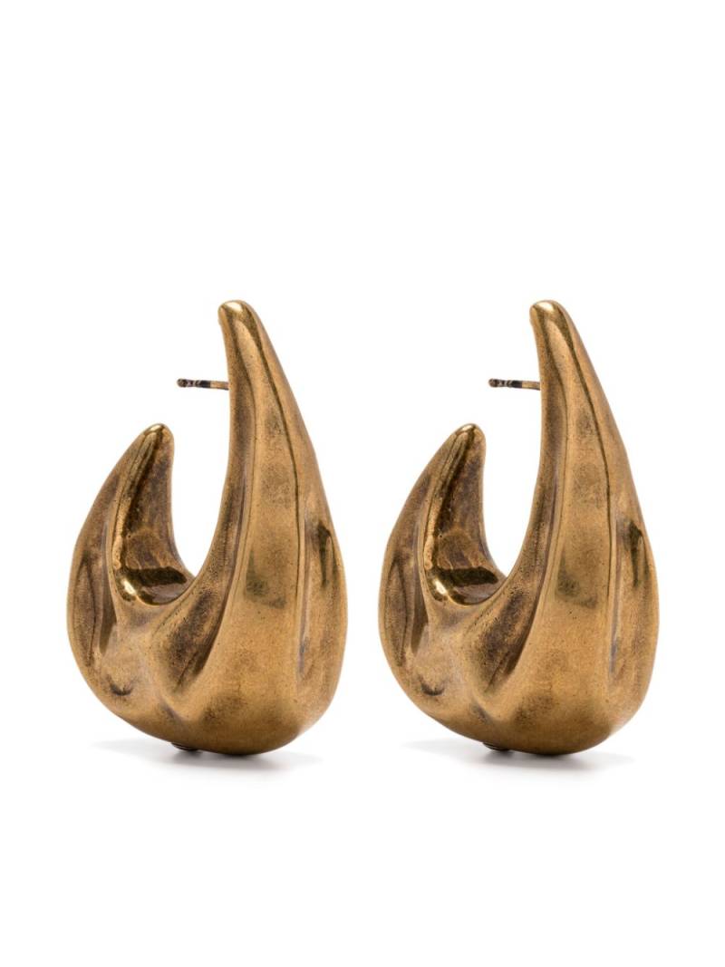 KHAITE medium Olivia hoop earrings - Gold von KHAITE