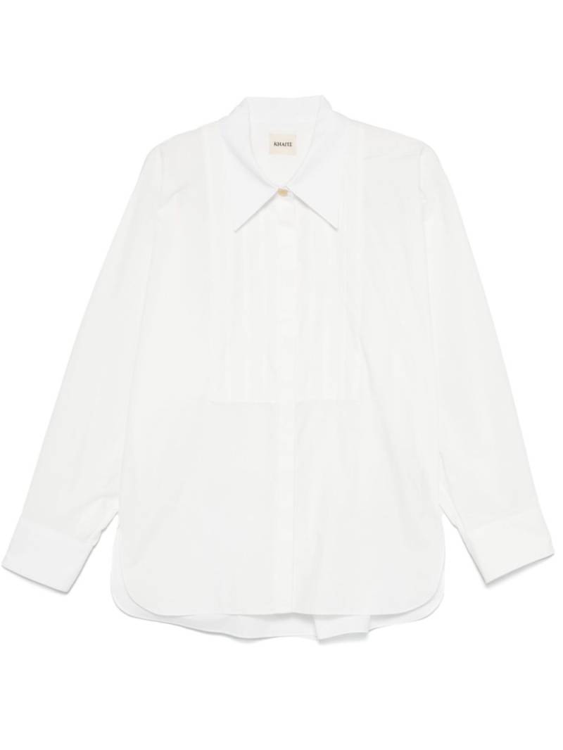 KHAITE pintuck-detailed shirt - White von KHAITE