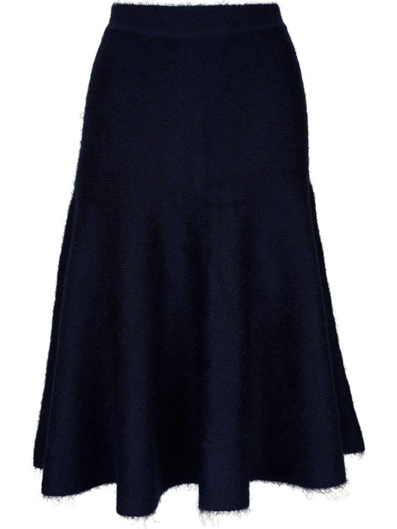 KHAITE silk-blend midi skirt - Blue von KHAITE