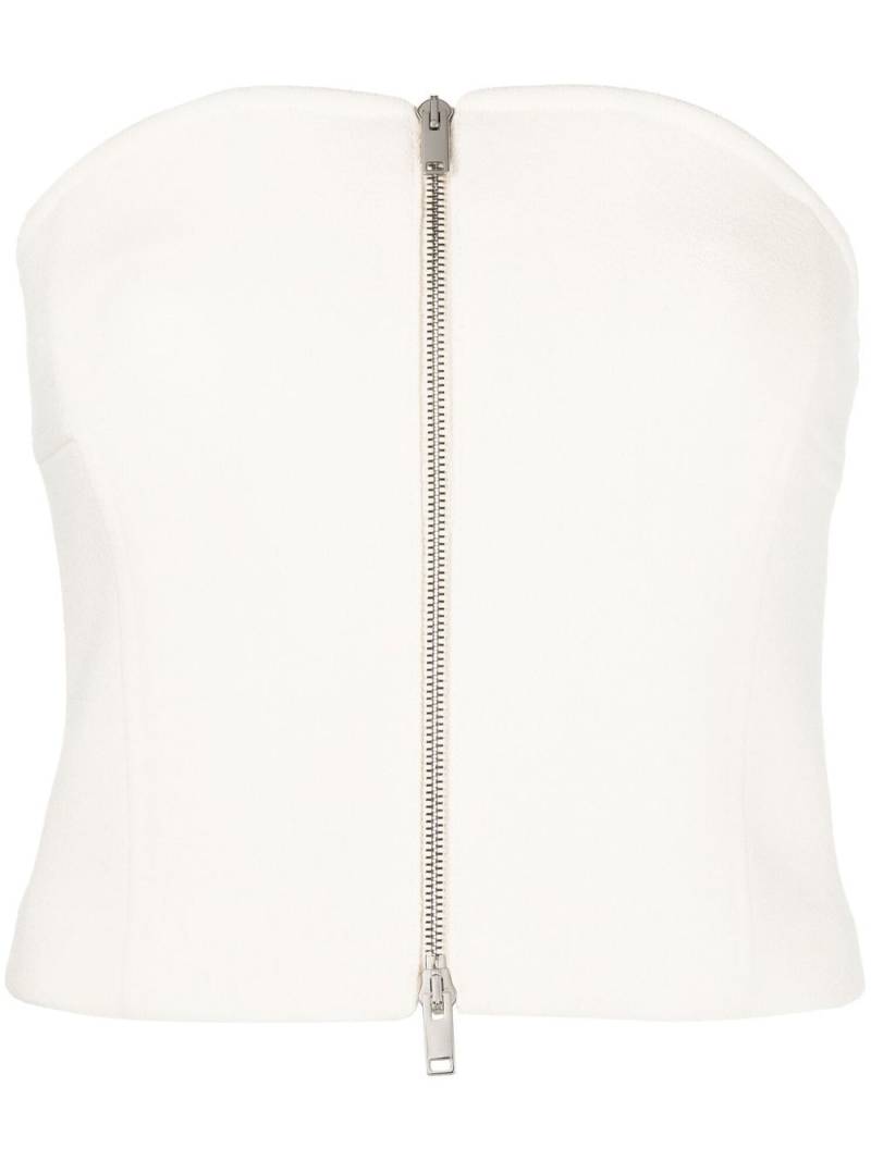 KHAITE sleeveless crepe top - Neutrals von KHAITE