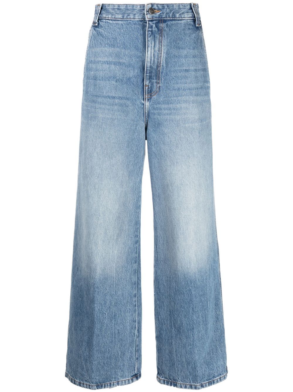 KHAITE wide-leg denim jeans - Blue