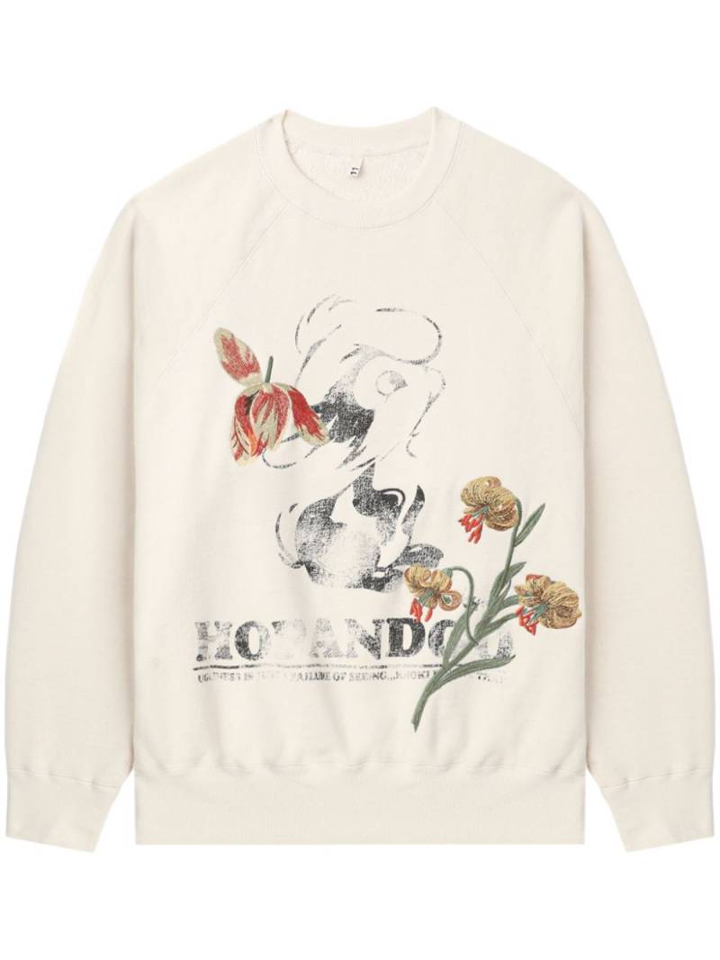 KHOKI floral-print sweatshirt - White von KHOKI