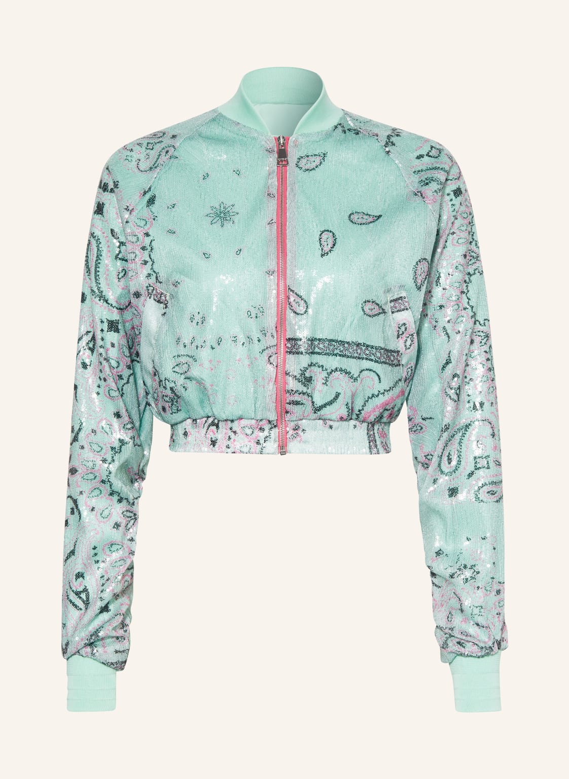 Khrisjoy Blouson Mit Pailletten gruen Khrisjoy Blouson Mit Pailletten gruen von KHRISJOY