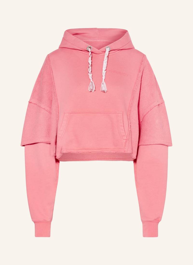 Khrisjoy Cropped-Hoodie pink von KHRISJOY