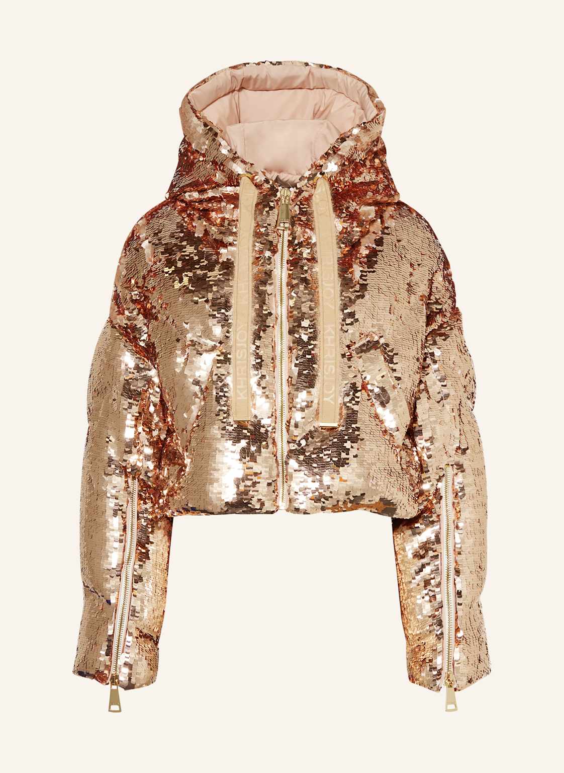 Khrisjoy Daunenjacke Mit Pailletten gold Khrisjoy Daunenjacke Mit Pailletten gold von KHRISJOY