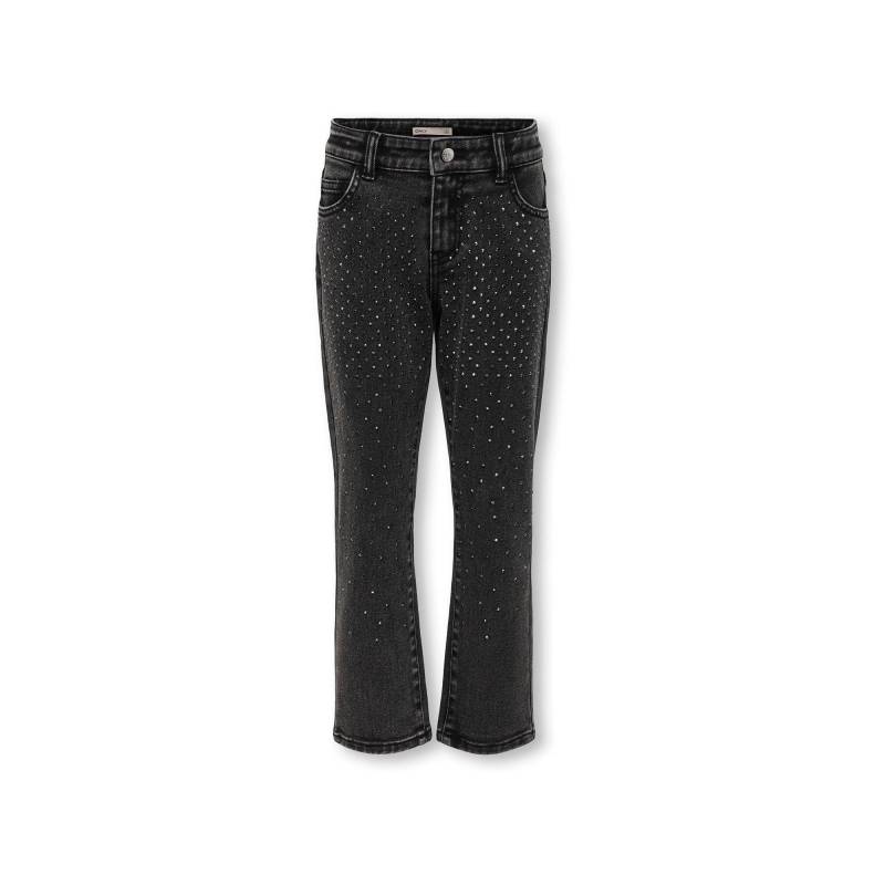 Jeans Mädchen Schwarz 128 von KIDS ONLY