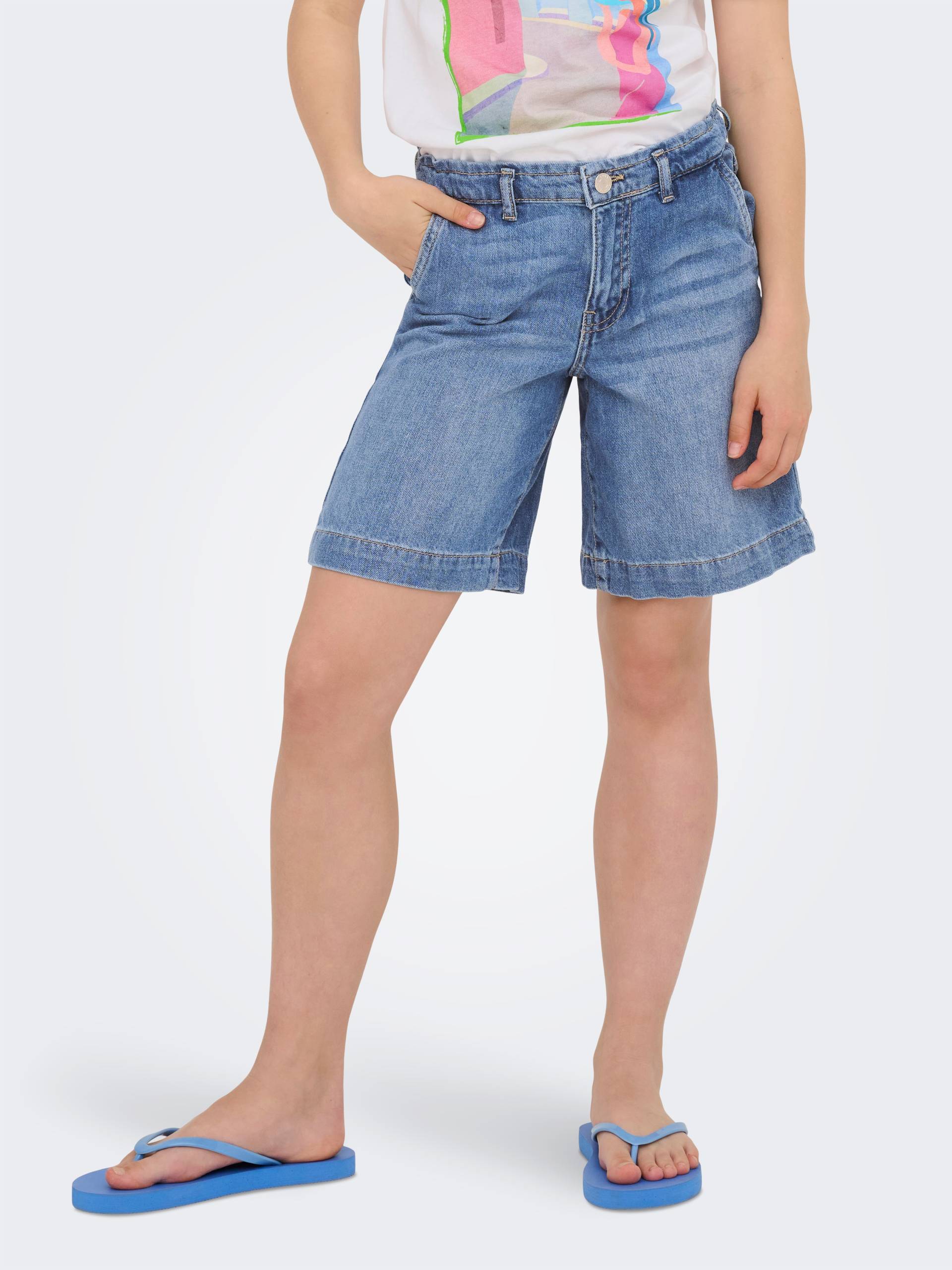 KIDS ONLY Jeansshorts »KOGCOMET WIDE LONG SHORTS DNM DIA NOOS« von KIDS ONLY