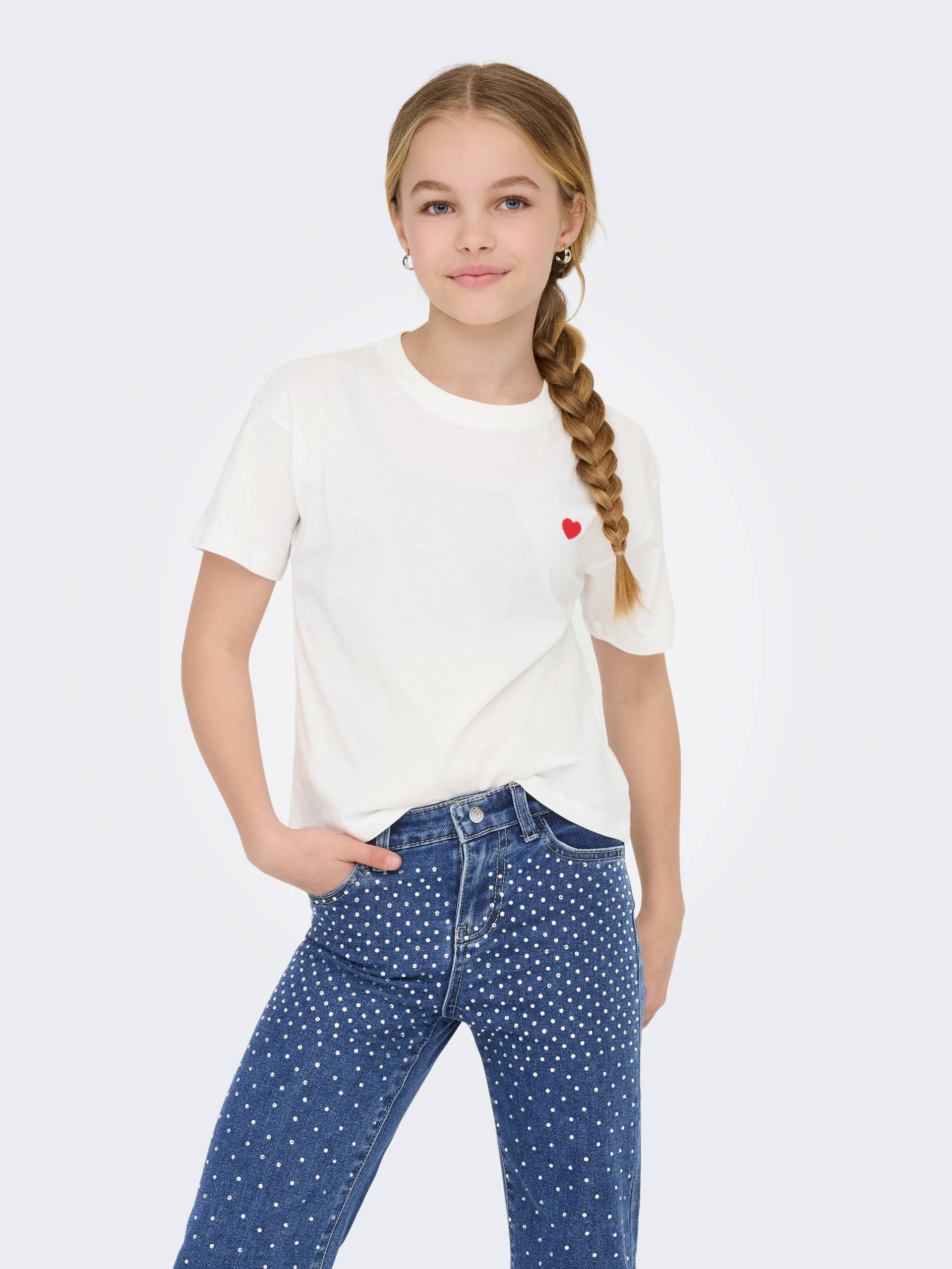 KIDS ONLY Kurzarmshirt »KOGMAIKEN LIFE CROPHEART SS TOP JRS NOOS« von KIDS ONLY