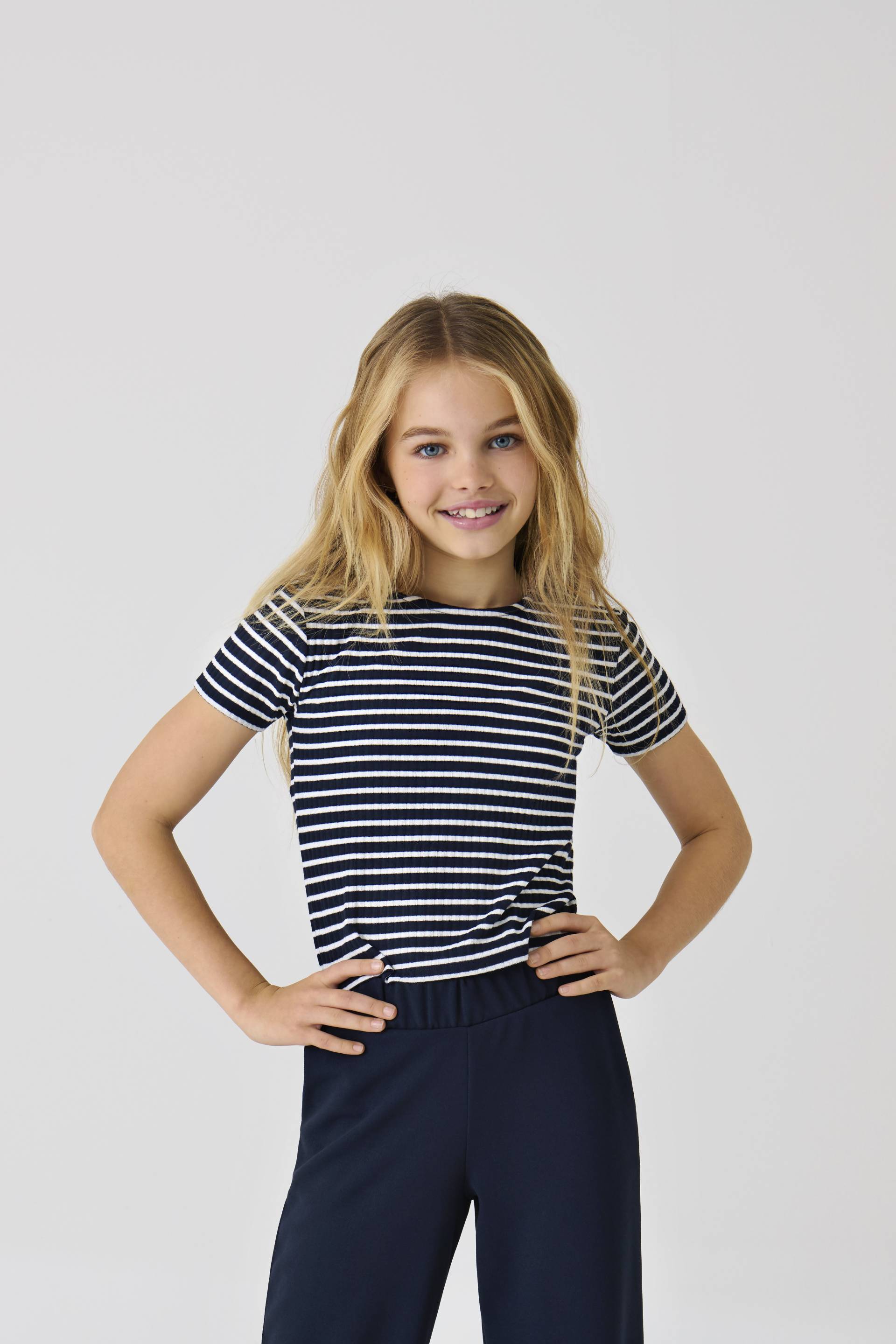 KIDS ONLY Kurzarmshirt »KOGNELLA STRIPED S/S O-NECK TOP JRS« von KIDS ONLY