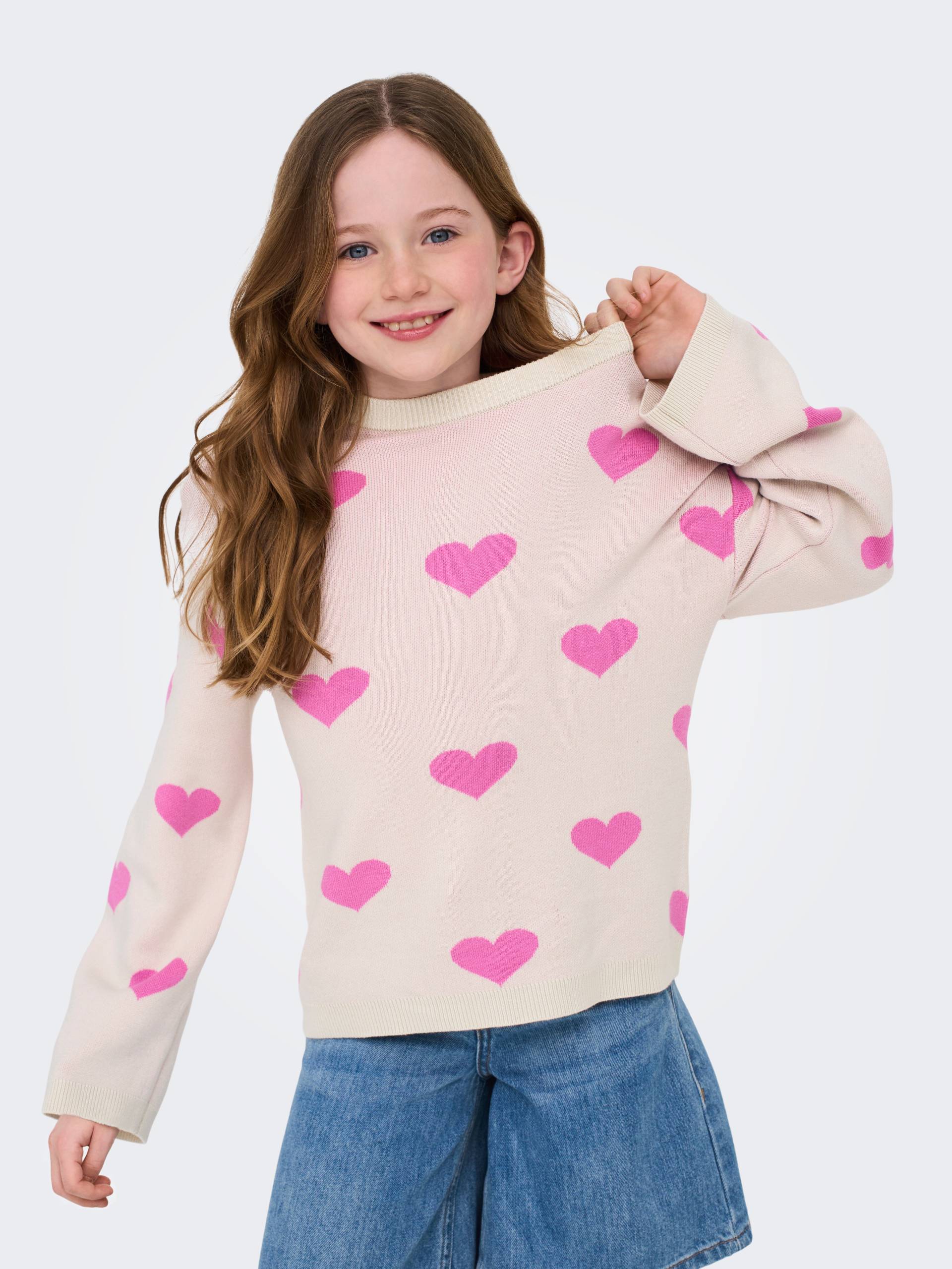 KIDS ONLY Rundhalspullover »KOGMONTANA LS JQ LOOSE O-NECK CP KNT« von KIDS ONLY