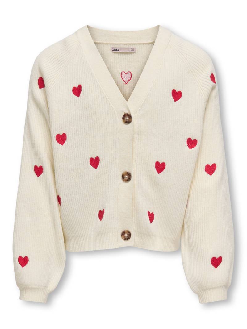 KIDS ONLY Strickjacke »KOGDANA LIFE LS HEART VNECK CARDIGAN KNT« von KIDS ONLY