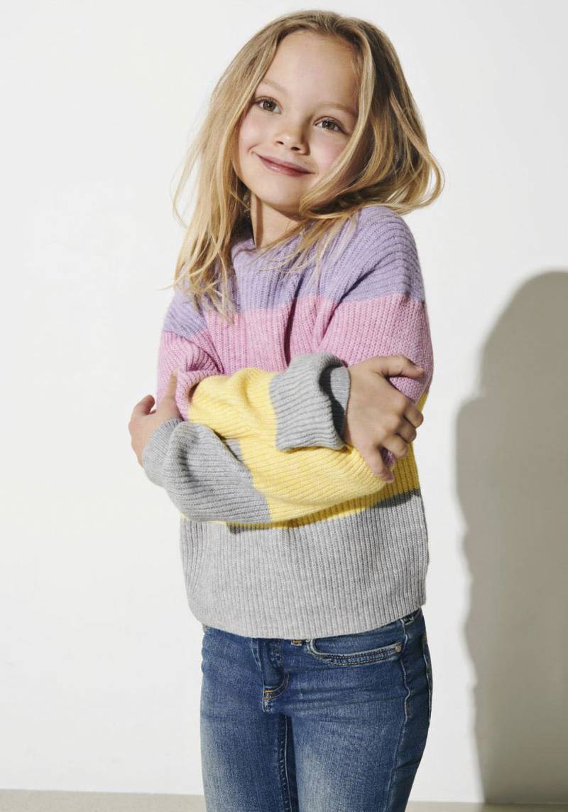 KIDS ONLY Strickpullover »KOGSANDY L/S STRIPE PULLOVER« von KIDS ONLY