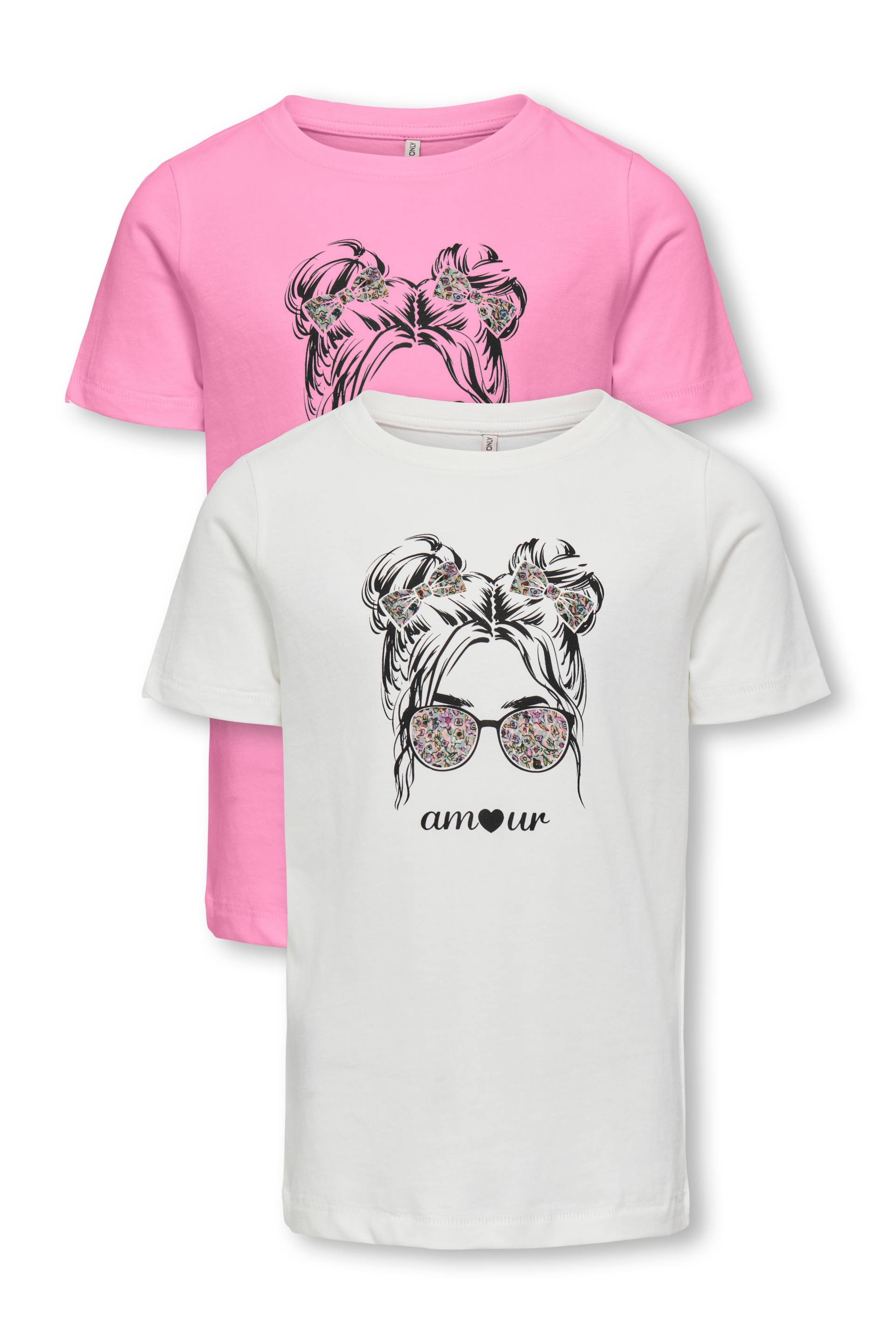 KIDS ONLY T-Shirt »KOGKITA SYLVIA S/S GIRL TOP JRS 2-PACK« von KIDS ONLY