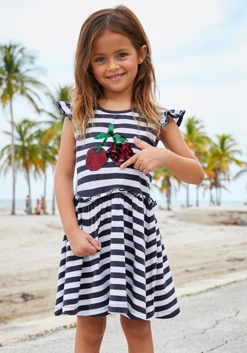 KIDSWORLD Jerseykleid »für kleine Mädchen«, festlich, kniefrei, verspielt, aus Baumwollmischung von KIDSWORLD