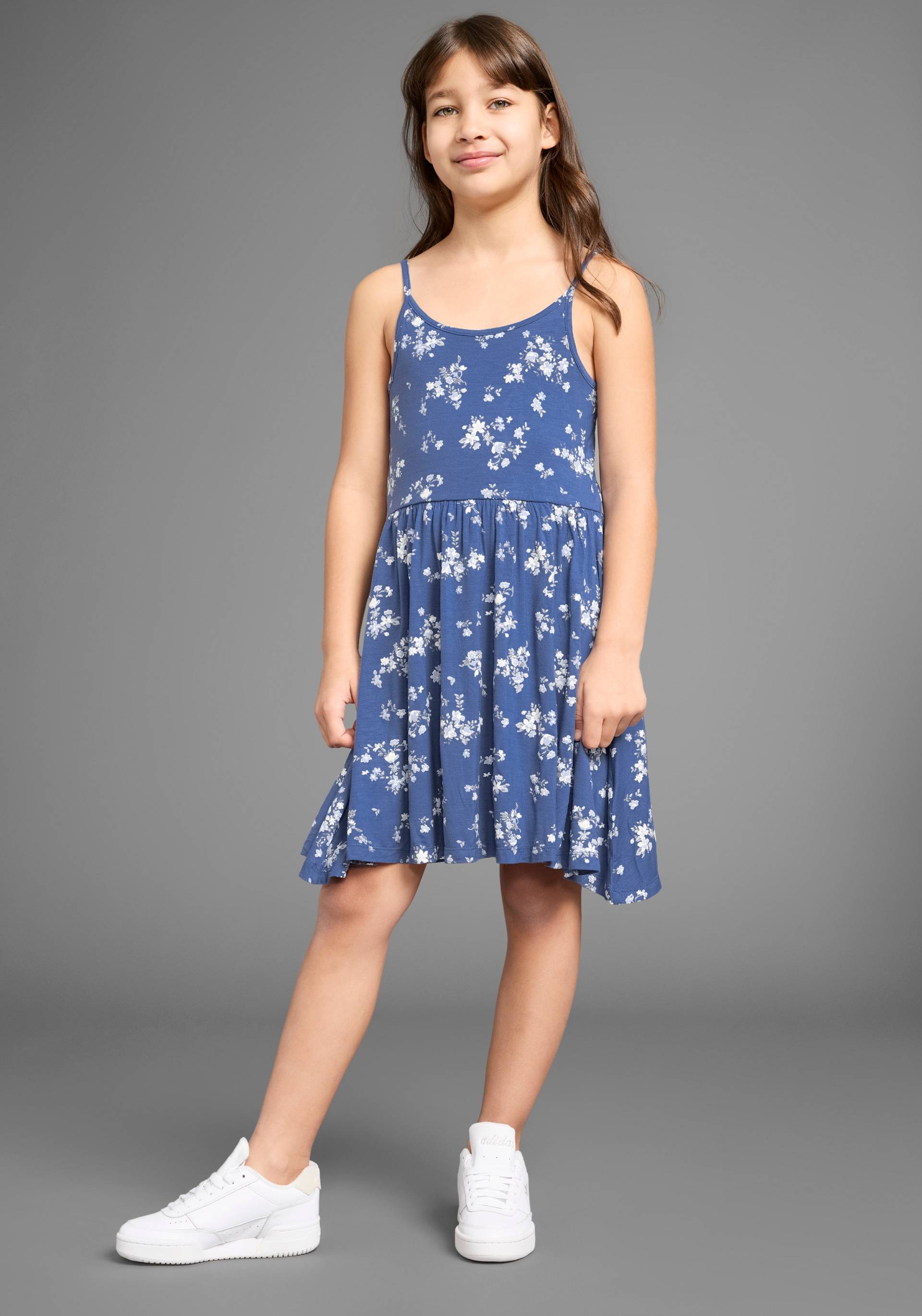 KIDSWORLD Jerseykleid »Trägerkleid im Blumenmuster«, aus Viskose mit schönem Blumendruck von KIDSWORLD