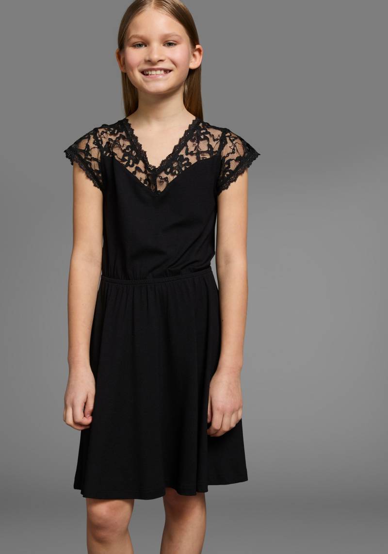 KIDSWORLD Jerseykleid »Viskose-Kleid mit Spitze«, Schöne Spitzen-Ausschitt von KIDSWORLD