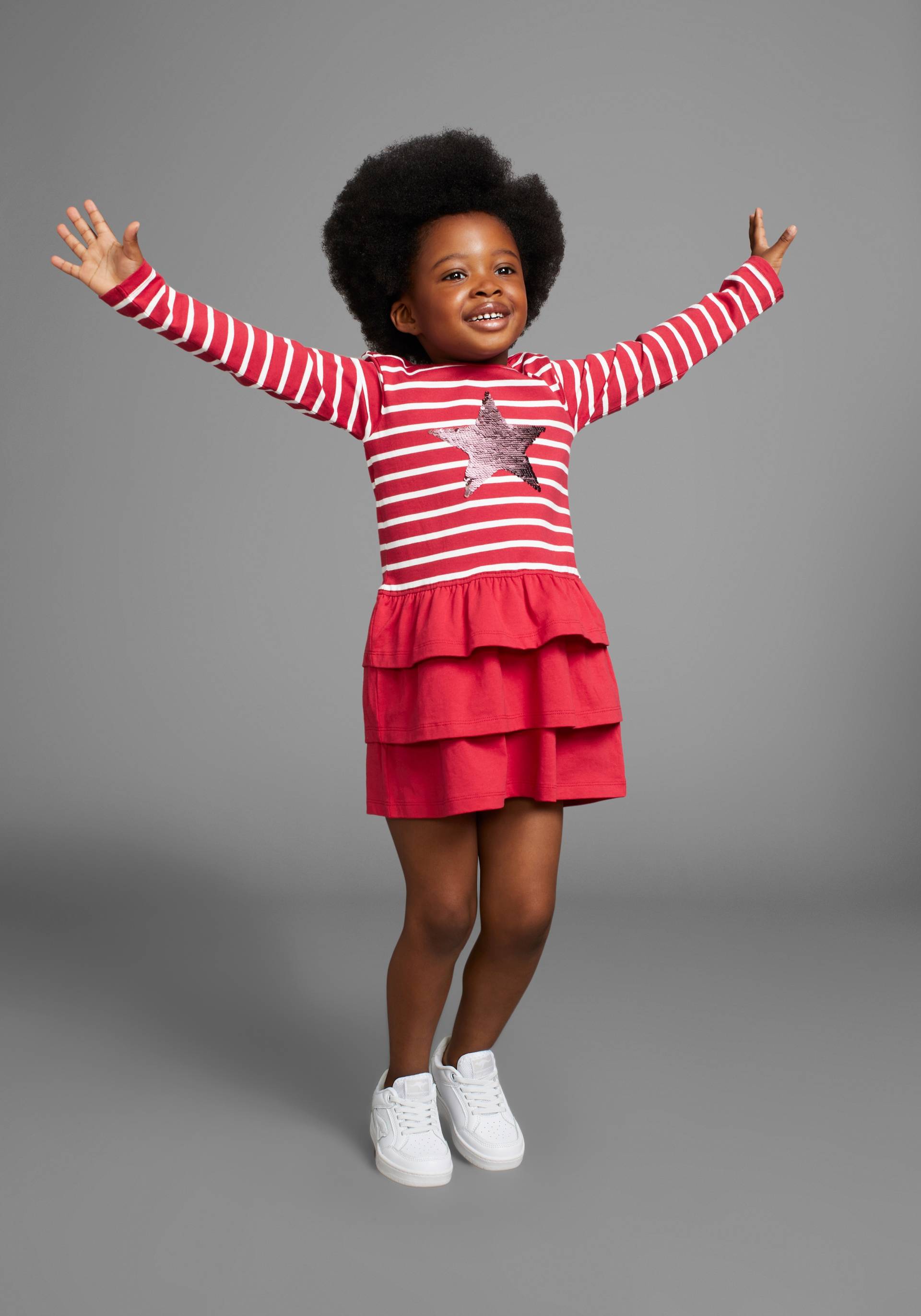 KIDSWORLD Jerseykleid »für kleine Mädchen«, für Partys und besondere Anlässe, kniefreie Länge, modischer Stil von KIDSWORLD