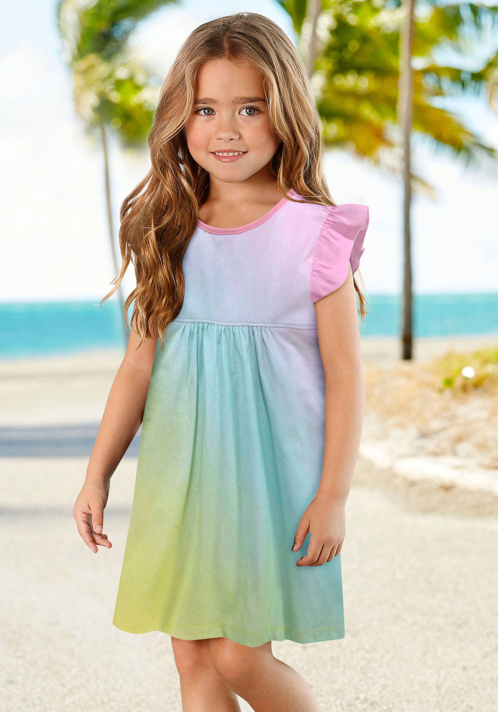 KIDSWORLD Jerseykleid »für kleine Mädchen«, mit kleinen Flügelärmeln von KIDSWORLD