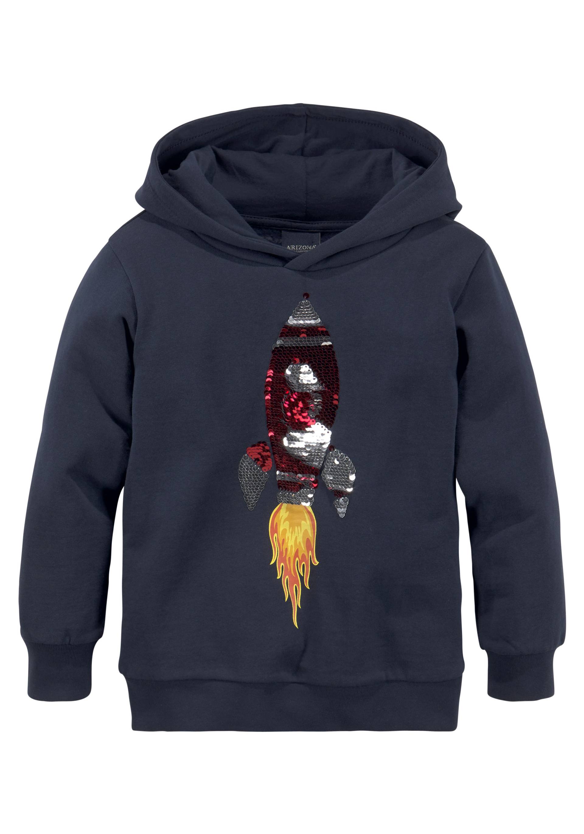 KIDSWORLD Kapuzensweatshirt, mit Rakete aus Wendepailletten von KIDSWORLD