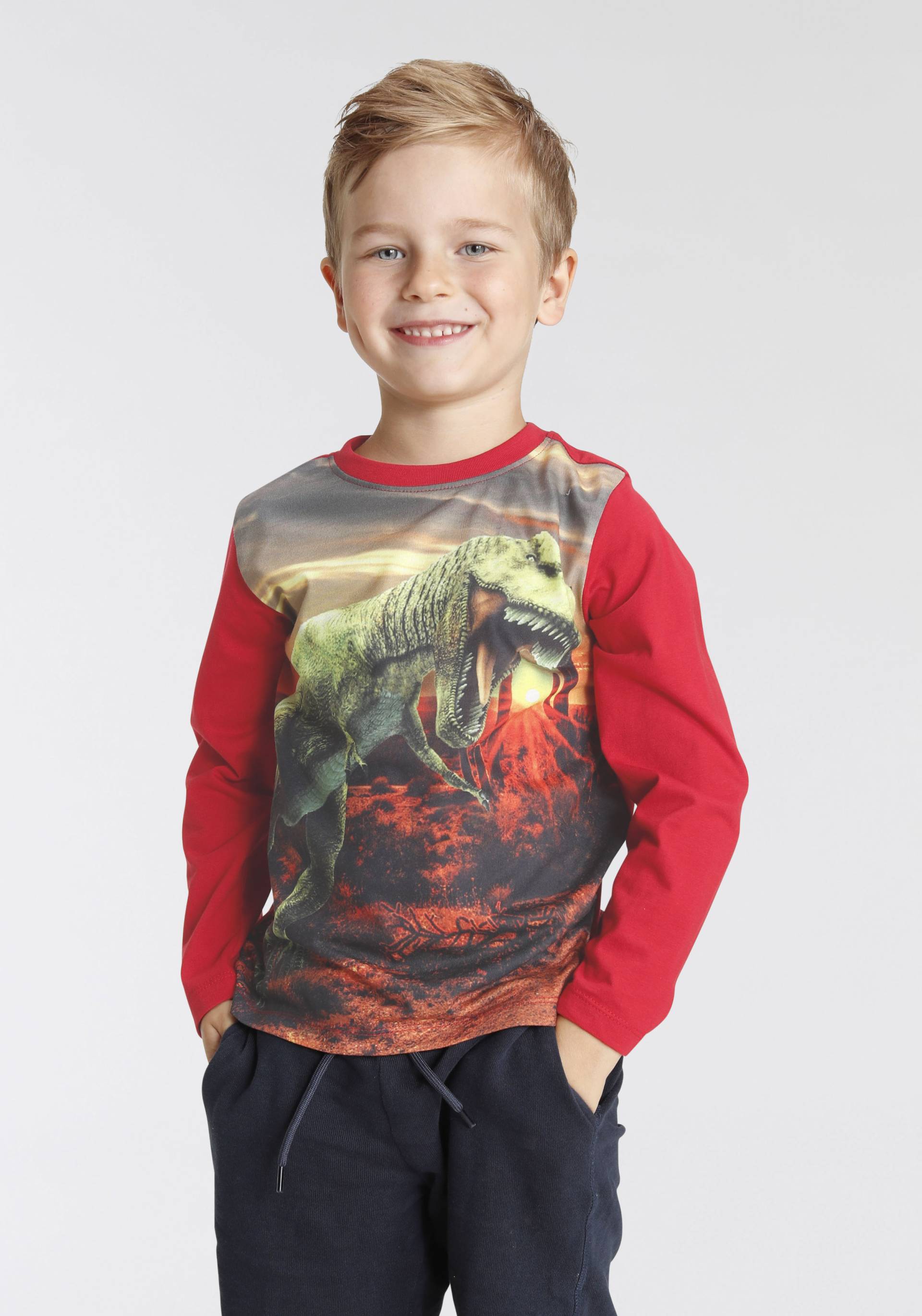 KIDSWORLD Langarmshirt »BIGGEST DINO EVER« von KIDSWORLD