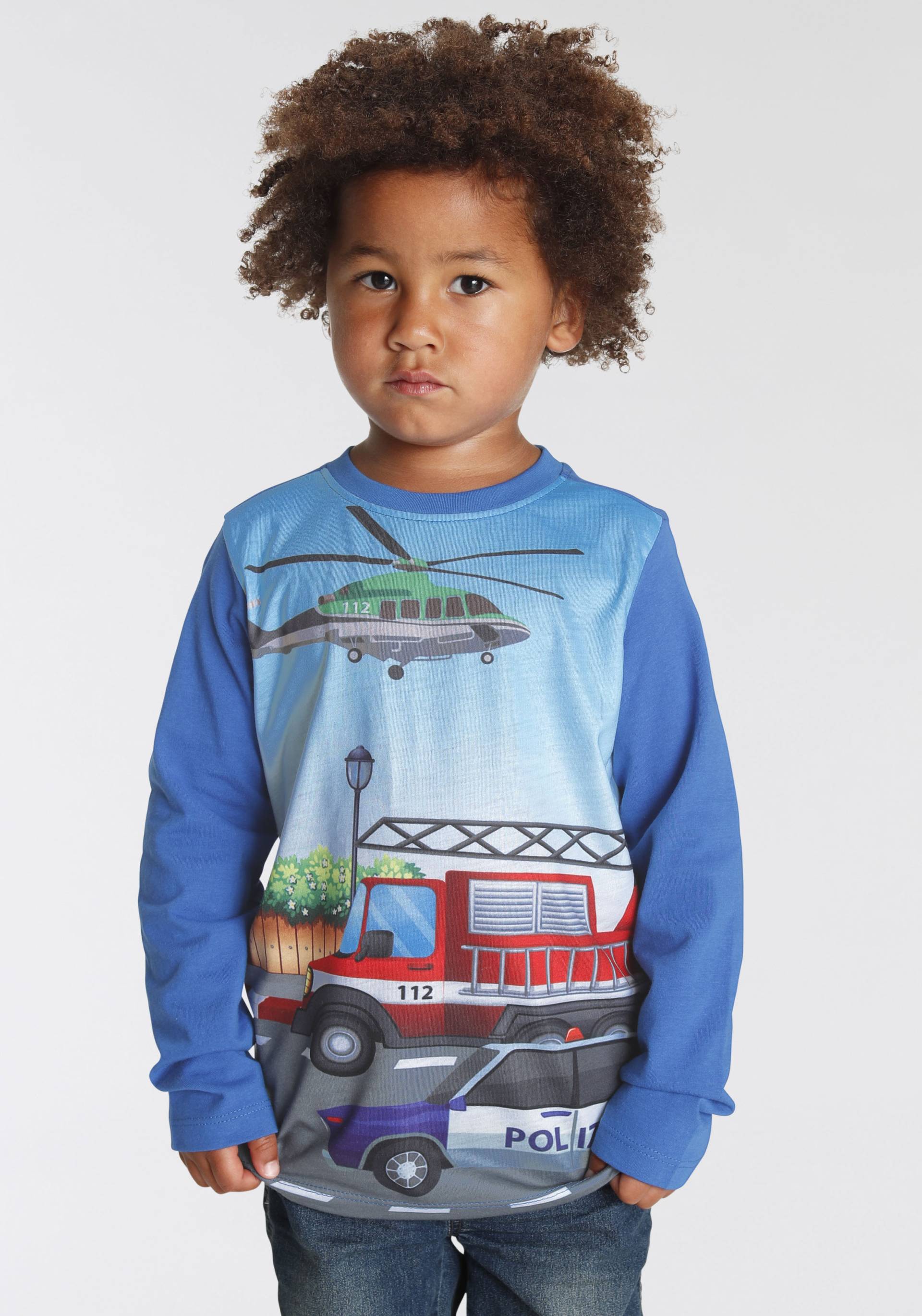 KIDSWORLD Langarmshirt »FEUERWEHR« von KIDSWORLD