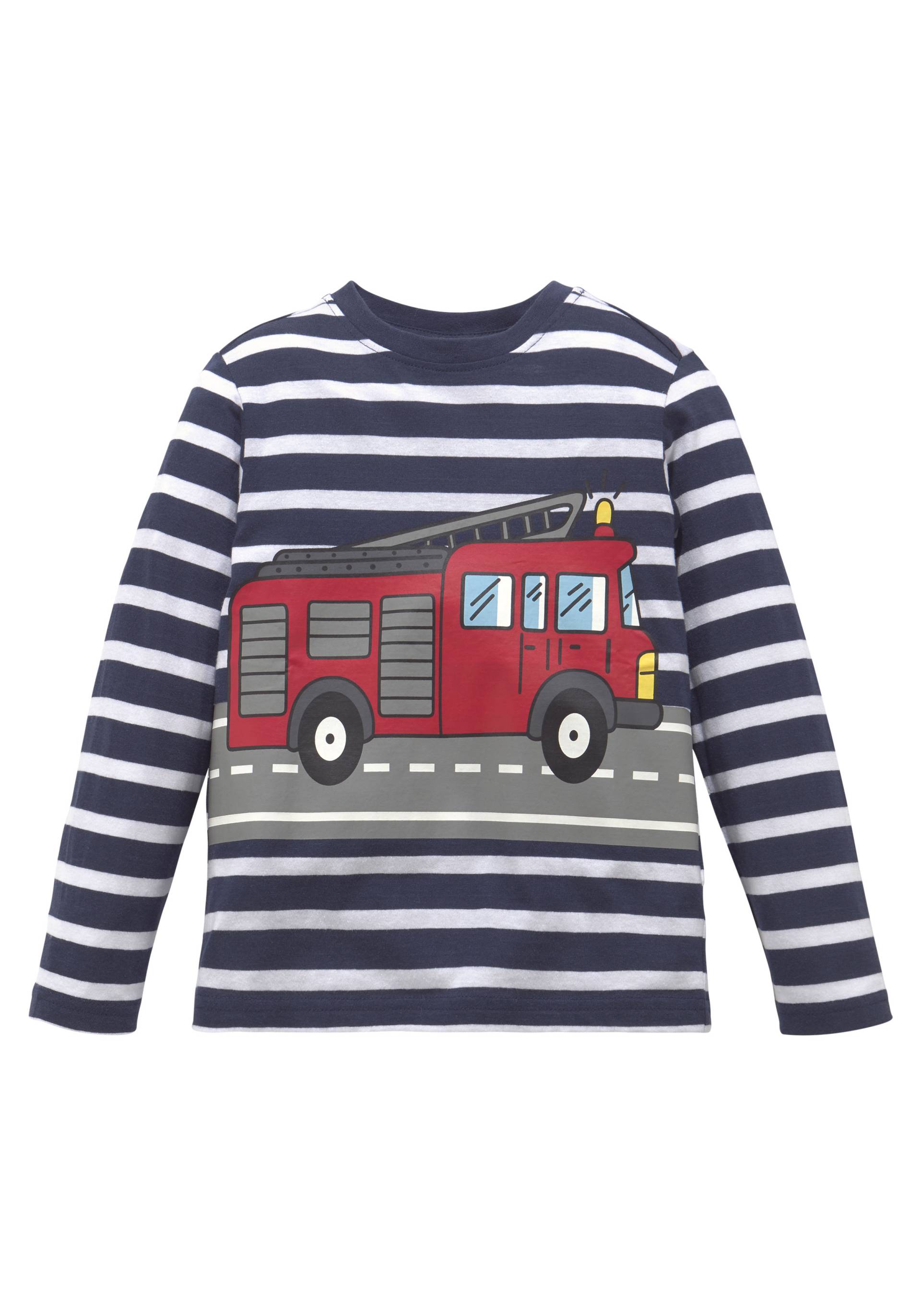 KIDSWORLD Langarmshirt »TATÜ TATA die Feuerwehr ist da«, langärmlig, Basic-Passform, gestreift und bedruckt KIDSWORLD Langarmshirt »TATÜ TATA die Feuerwehr ist da«, langärmlig, Basic-Passform, gestreift und bedruckt von KIDSWORLD