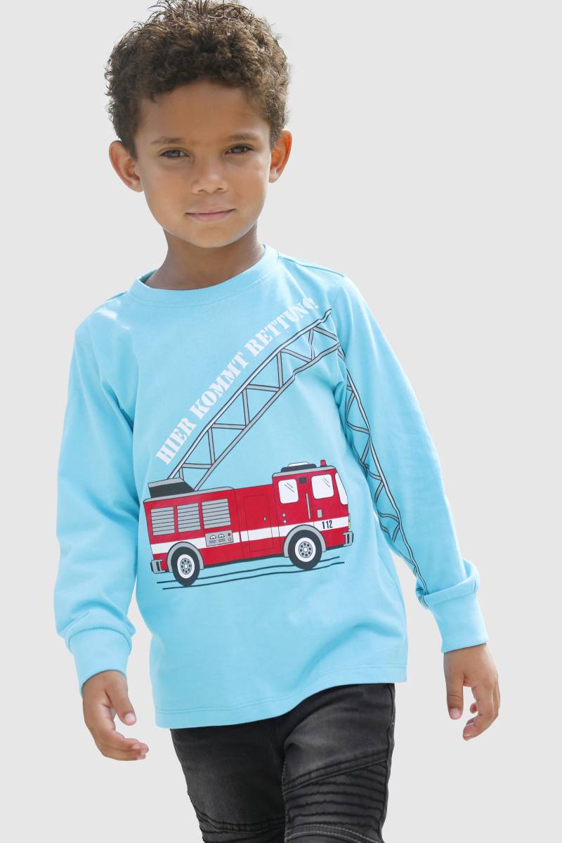 KIDSWORLD Langarmshirt »HIER KOMMT RETTUNG«, Feuerwehr von KIDSWORLD