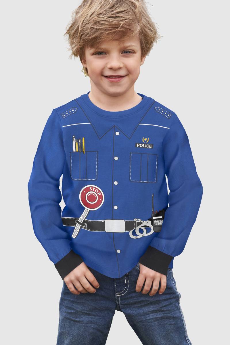 KIDSWORLD Langarmshirt »POLIZEI«, Langarm, Basic-Passform, bedruckt, Rundhalsausschnitt von KIDSWORLD