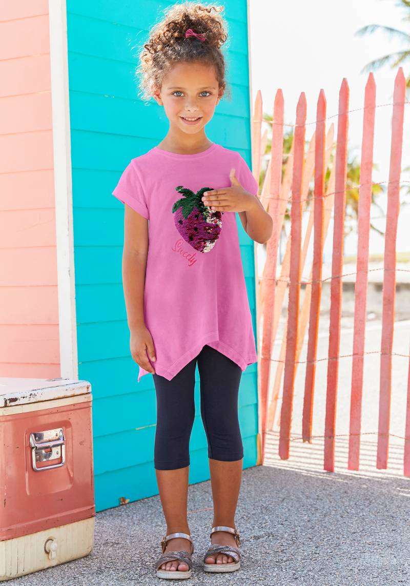 KIDSWORLD Shirt & Leggings »2tlg. Set T-Shirt + Leggings mit Wendepailletten«, in 2 Farbvarianten zu tragen von KIDSWORLD