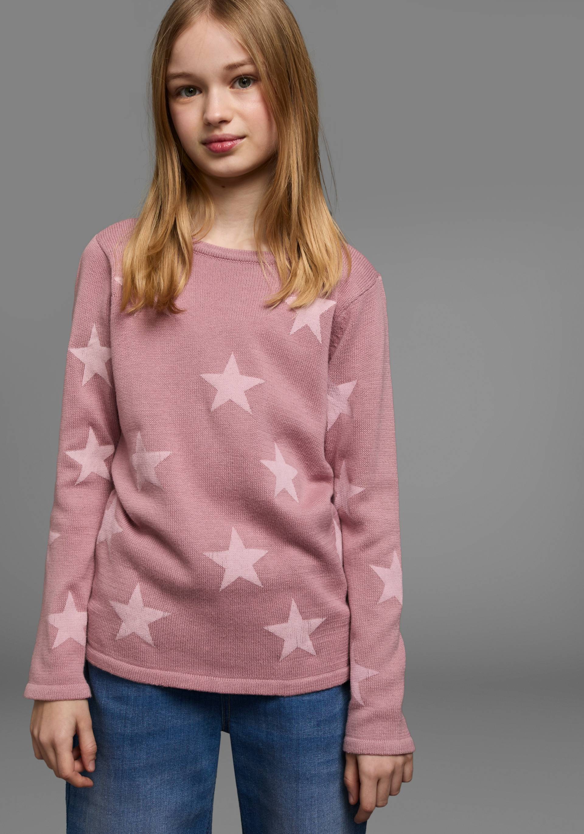 KIDSWORLD Strickpullover »Sterne-Pullover«, mit Sternen - Druck von KIDSWORLD