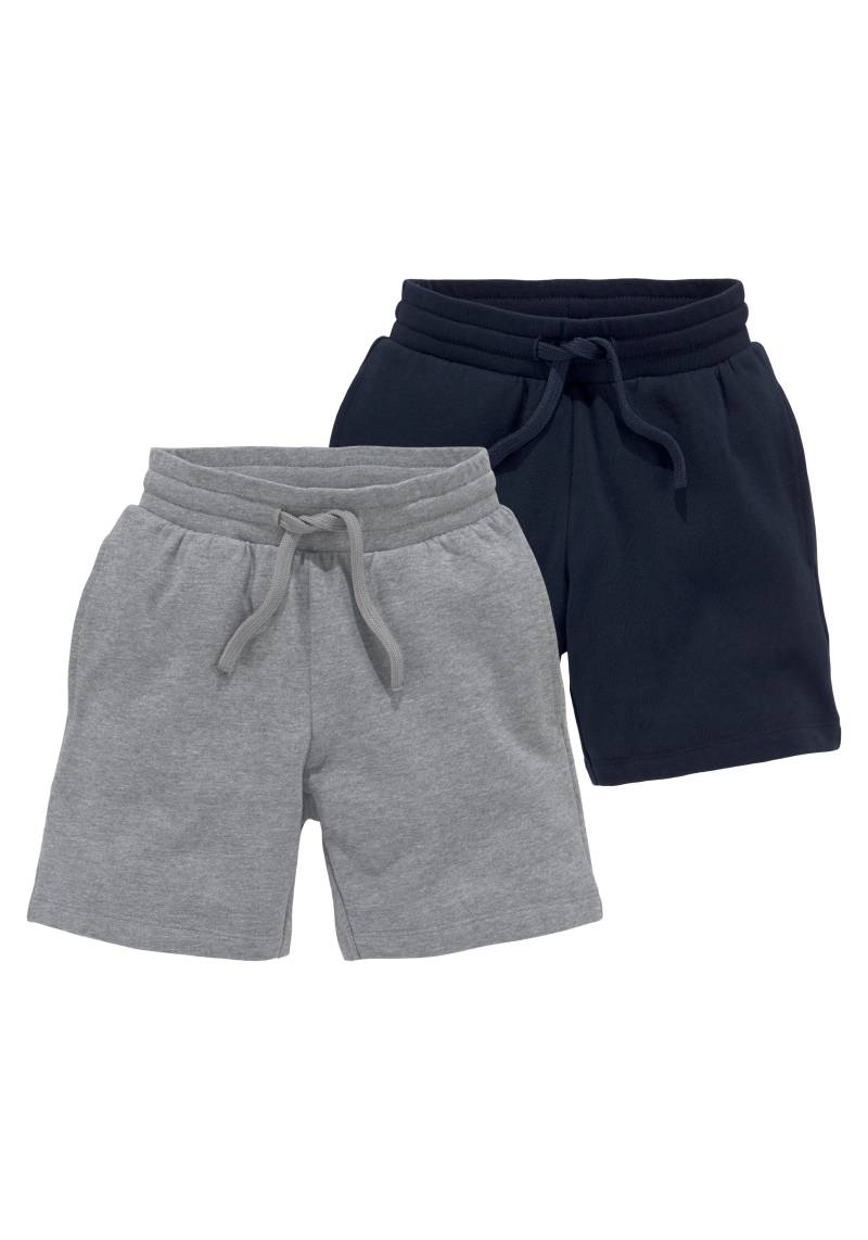 KIDSWORLD Sweatshorts »2er Pack Sweatbermudas in Basic-Farben«, (Set, 2 tlg.), in weicher Sweatware von KIDSWORLD