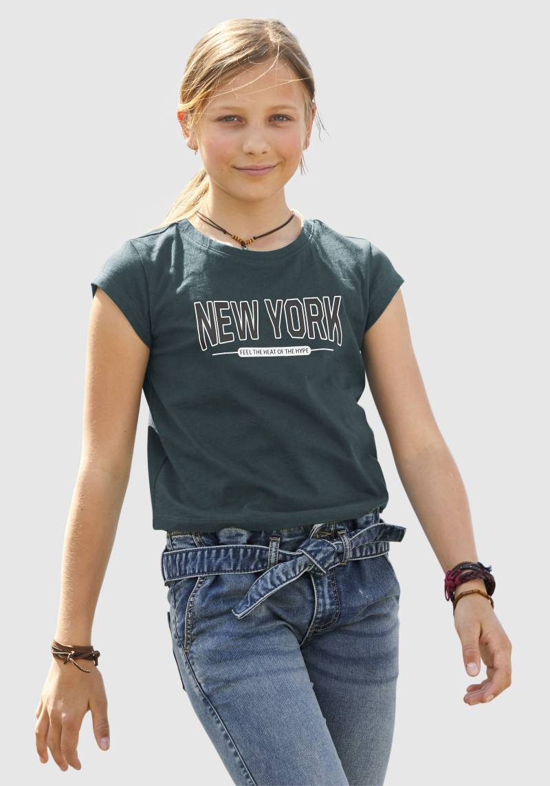 KIDSWORLD T-Shirt, Kurzarm, gerade Passform, mit stylischem Druck von KIDSWORLD