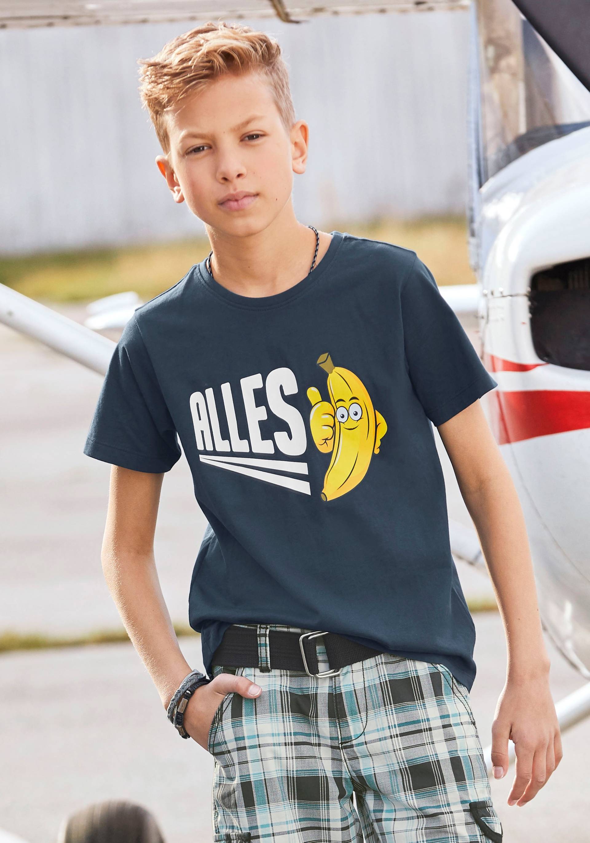 KIDSWORLD T-Shirt »ALLES BANANE«, Spruch von KIDSWORLD