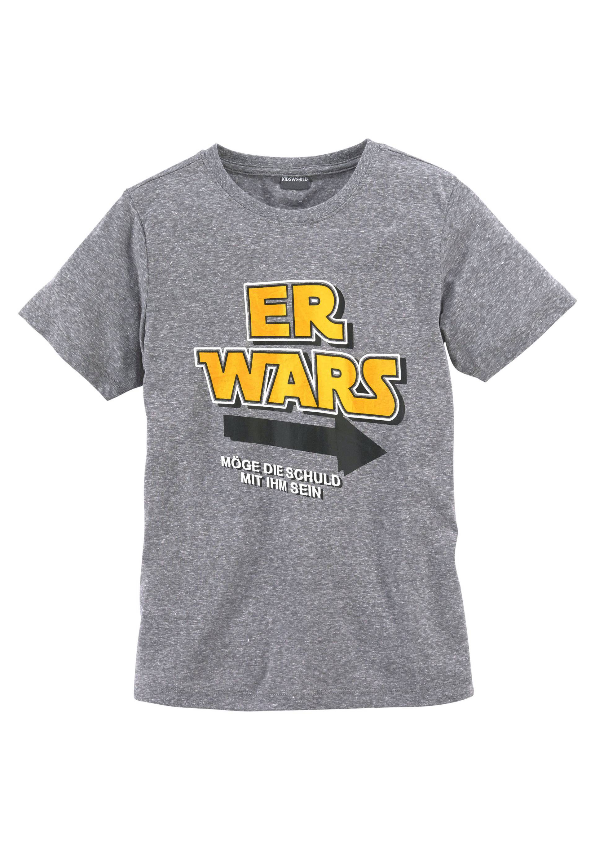 KIDSWORLD T-Shirt »ER WARS«, Spruch von KIDSWORLD