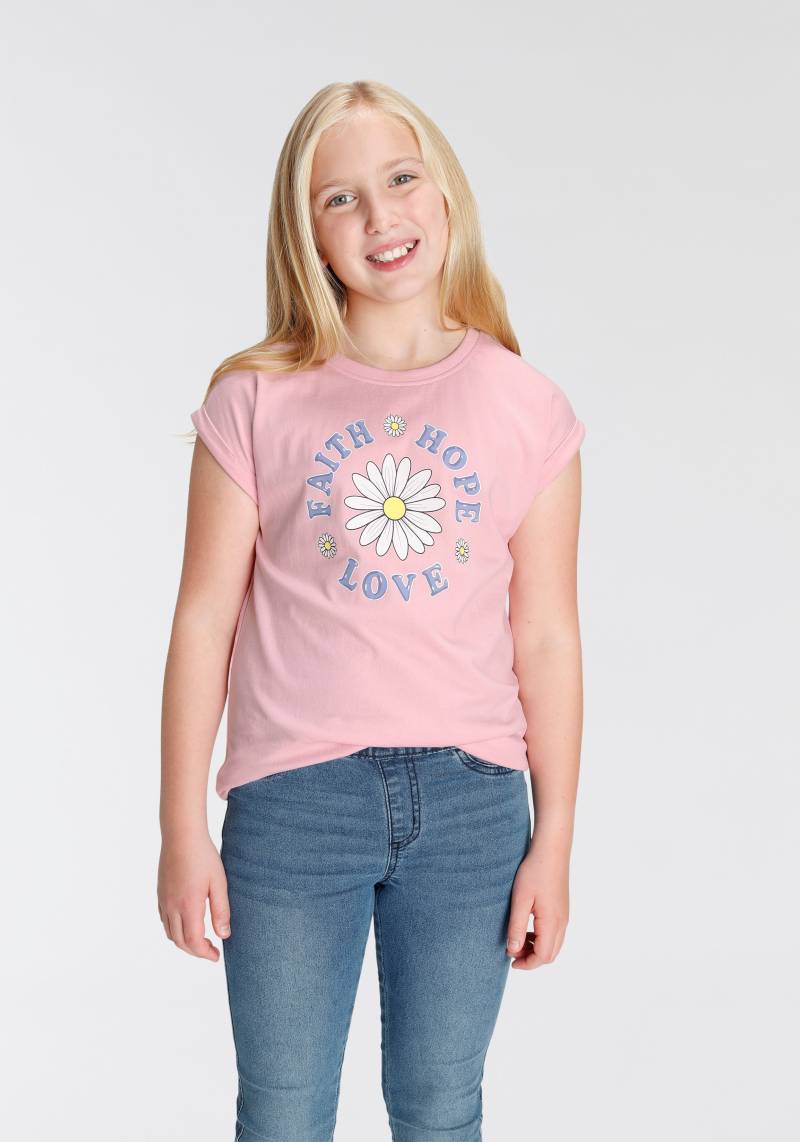 KIDSWORLD T-Shirt »FAITH HOPE LOVE« von KIDSWORLD