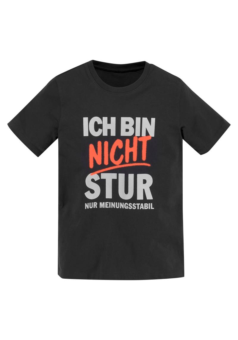 KIDSWORLD T-Shirt »ICH BIN NICHT STUR«, Kurzarm, mit Rundhalsausschnitt, mit trendigem Aufdruck von KIDSWORLD