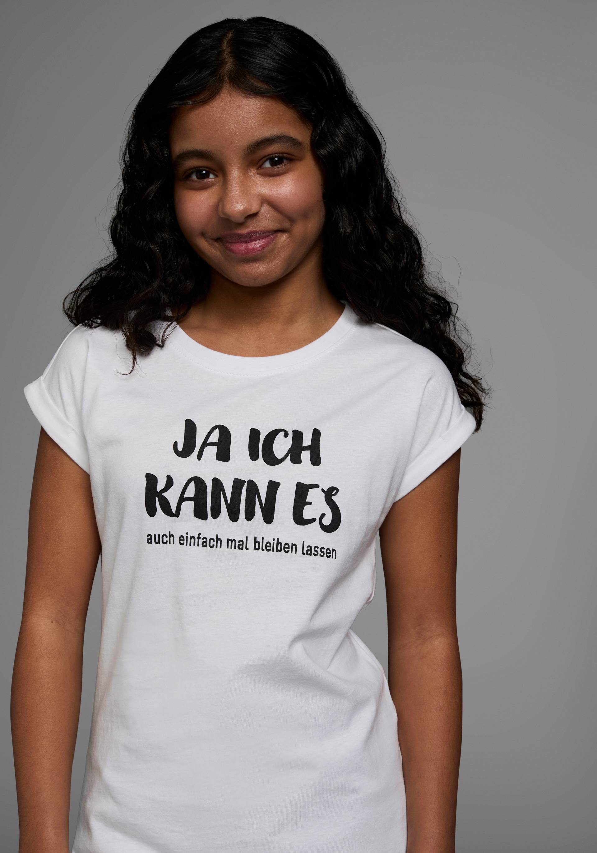 KIDSWORLD T-Shirt »Ja ich kann es ...«, mit coolem Spruch von KIDSWORLD