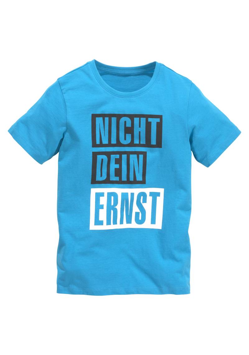 KIDSWORLD T-Shirt »mit Spruch: NICHT DEIN ERNST«, Kurzarm, Basic-Passform, mit trendigem Aufdruck von KIDSWORLD