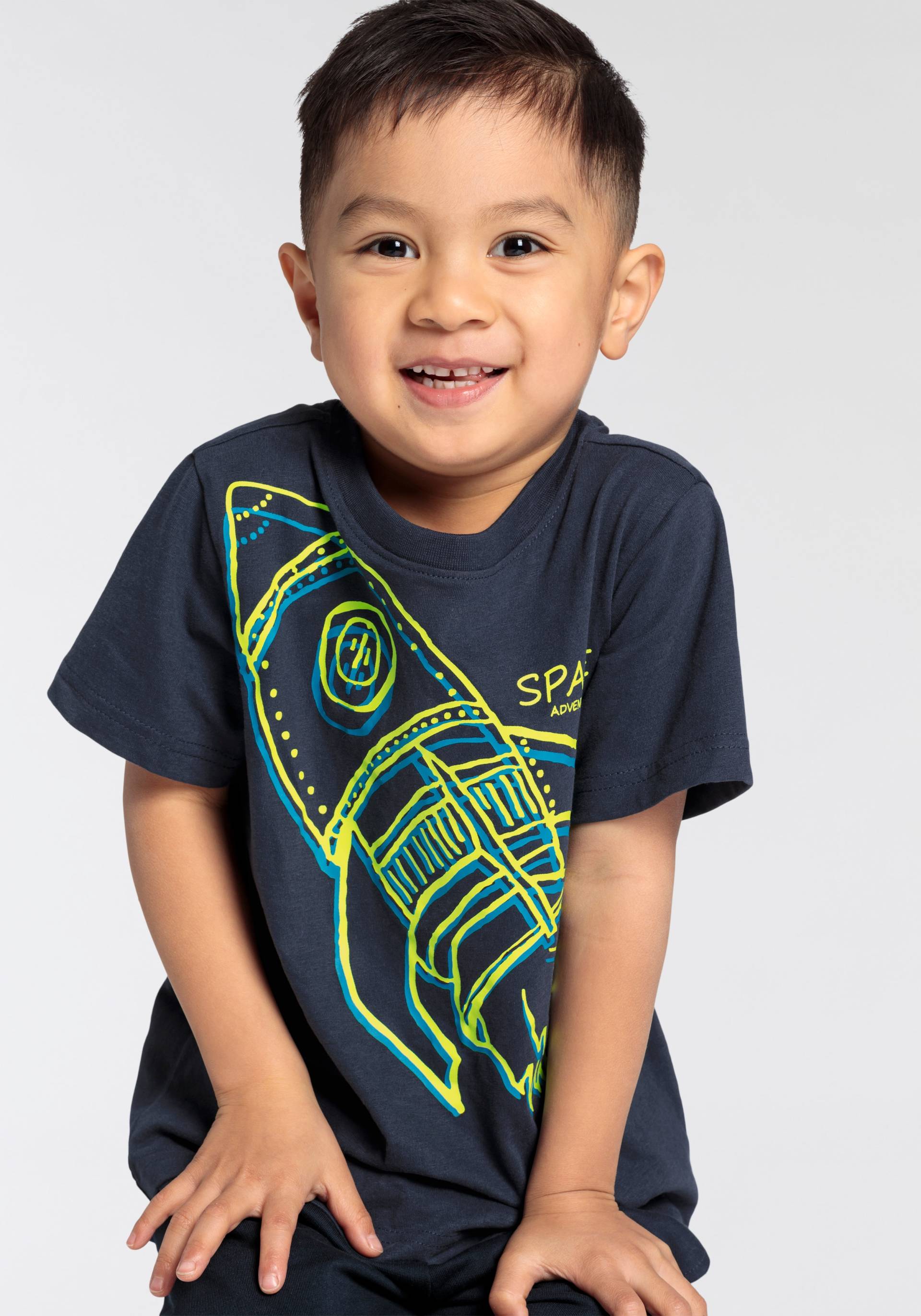 KIDSWORLD T-Shirt »RAKETE«, Druck für kleine Jungen von KIDSWORLD