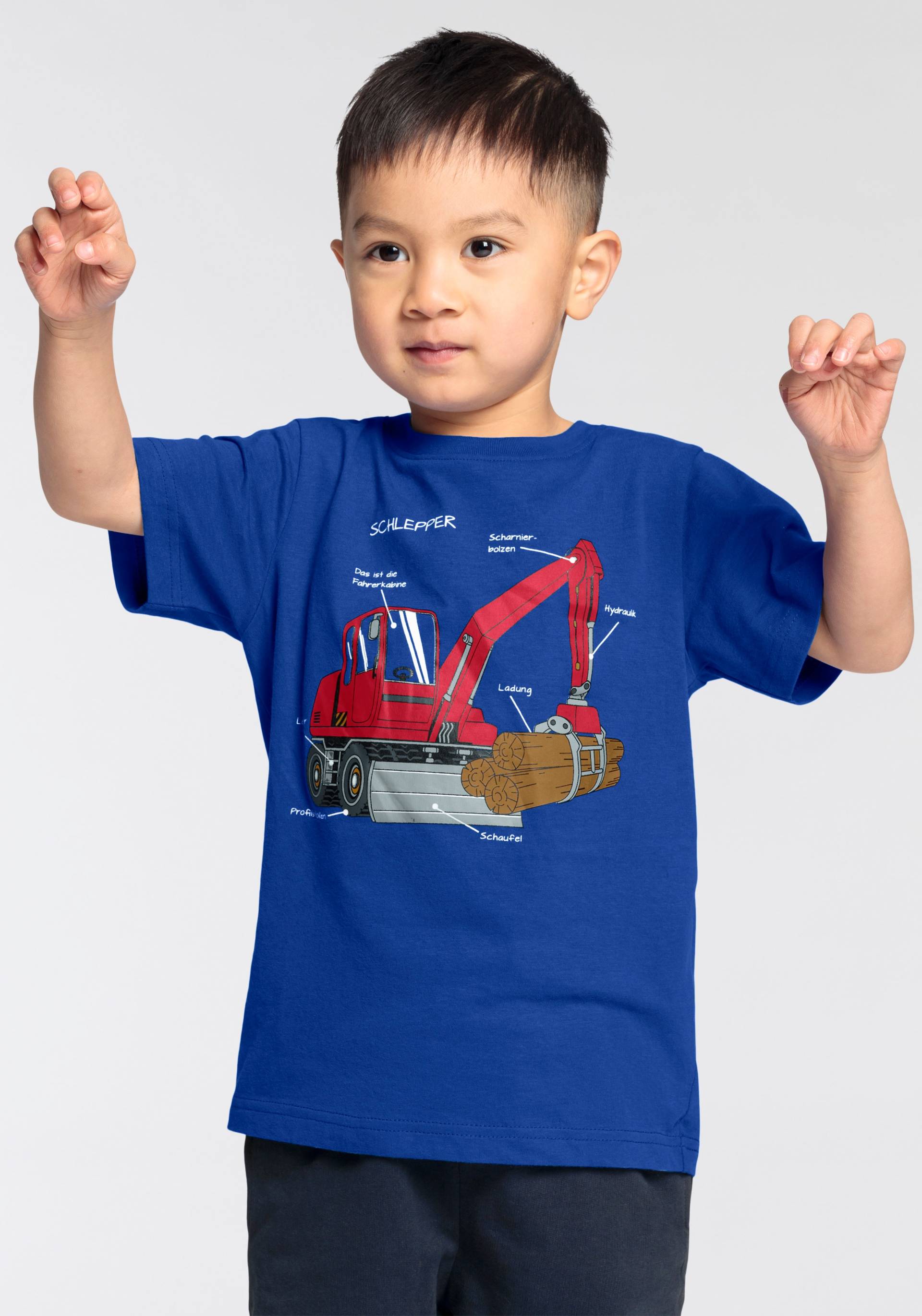 KIDSWORLD T-Shirt »für kleine Jungen«, Kurzarm, Basic-Passform, bedruckt mit Statements/Sprüchen von KIDSWORLD