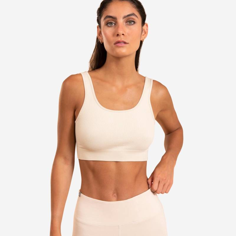 Sport-bh - Soft Damen Beige Medium XS von KIMJALY