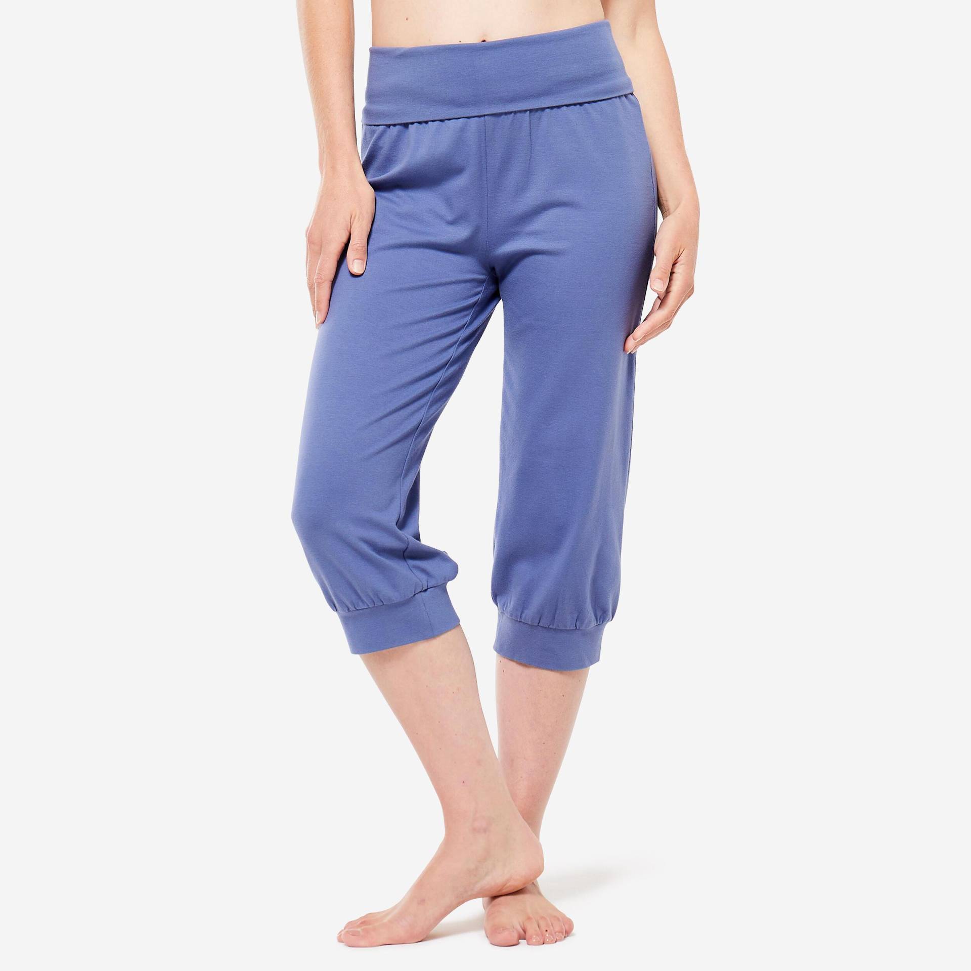 Caprihose - Cardio Damen Blau Bedruckt M von KIMJALY