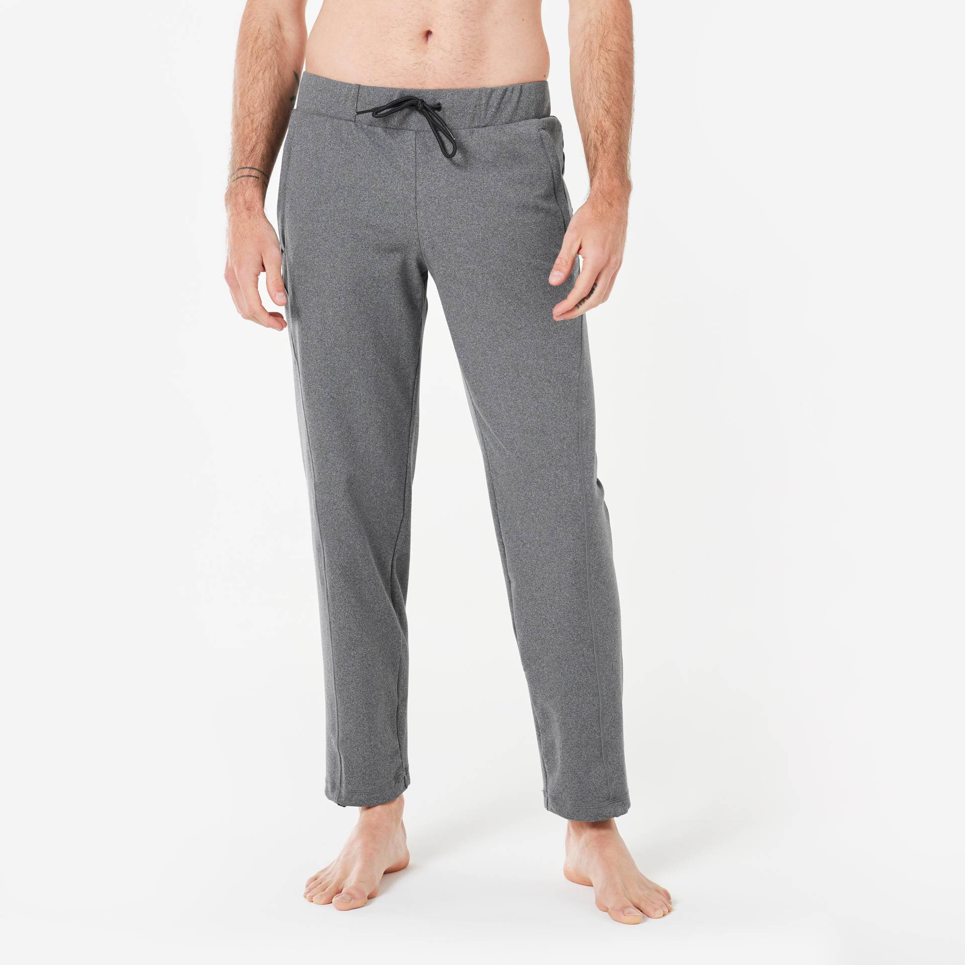 Sporthose - Straight Herren Gewittergrau L von KIMJALY