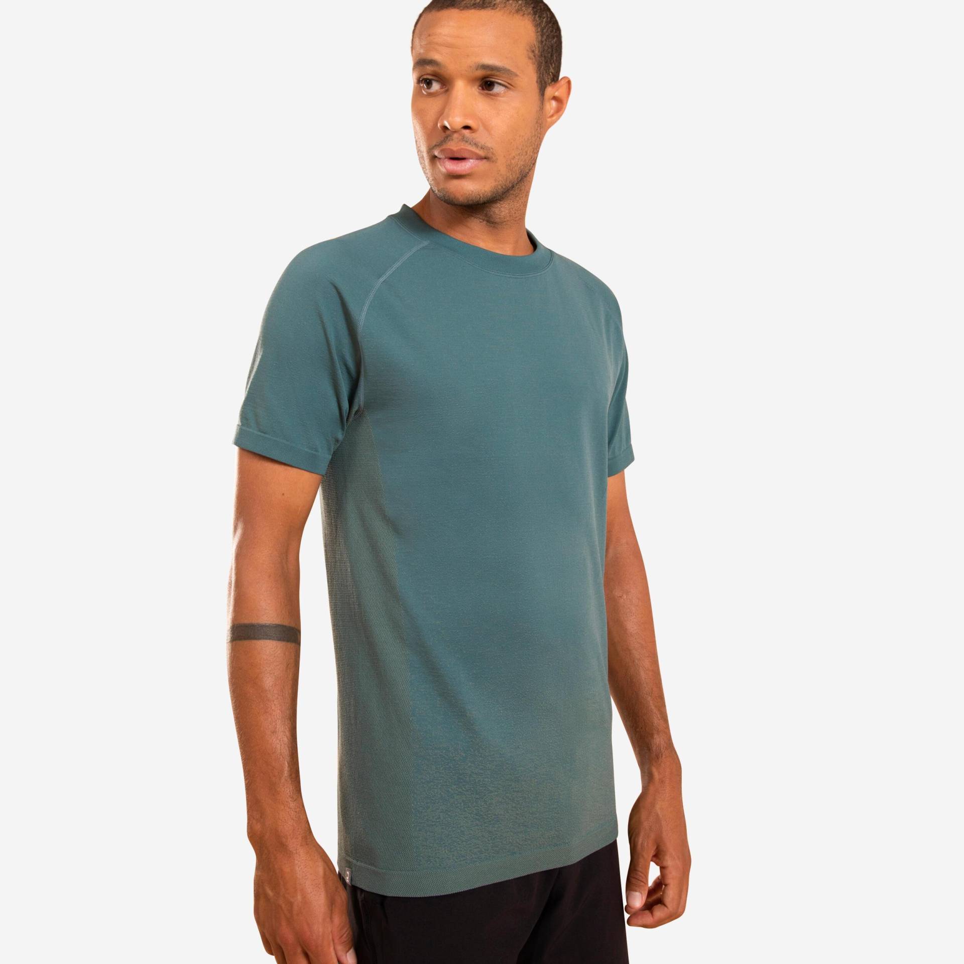 Kurzarmshirt - Seamless Dyn Herren Ocker L von KIMJALY