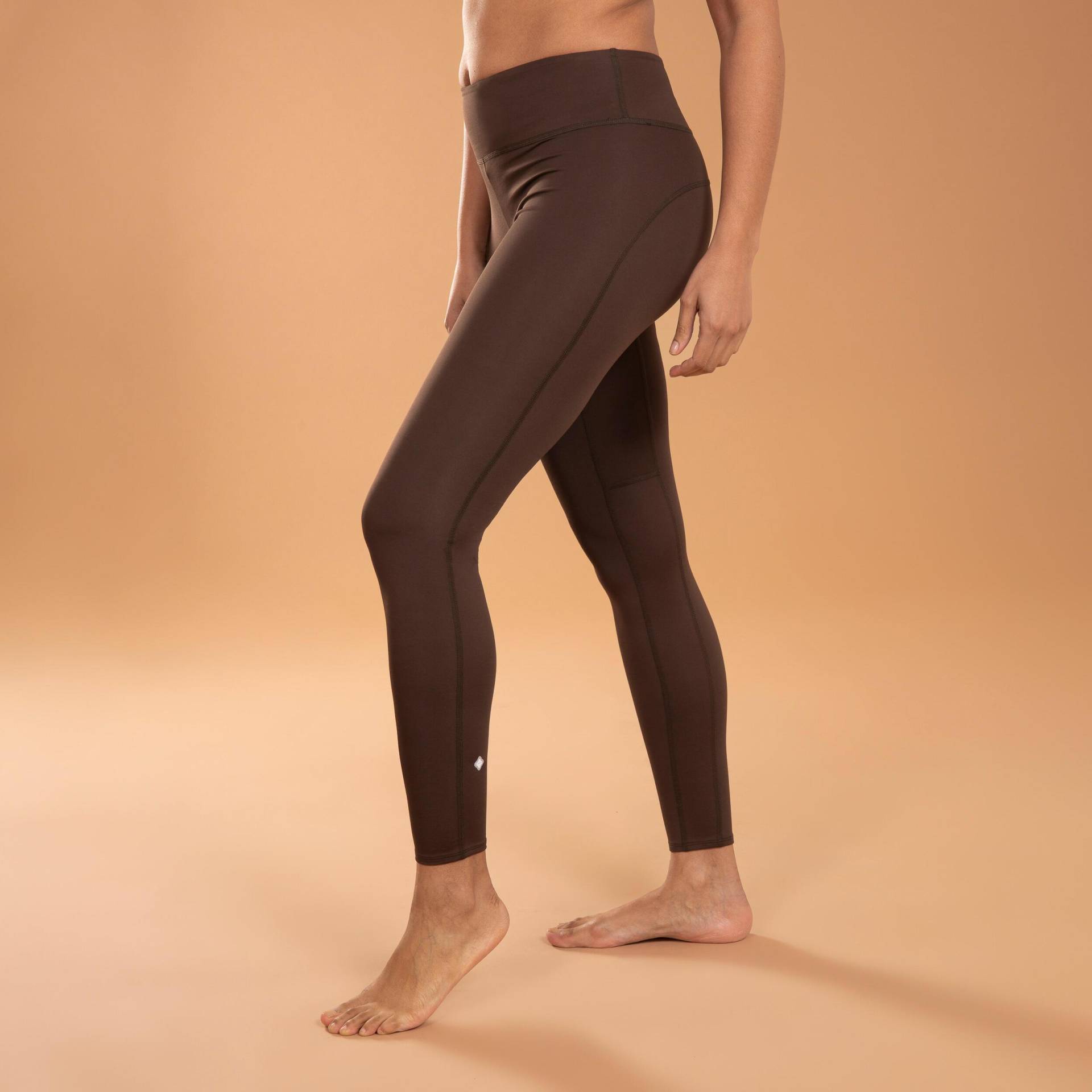 Leggings - Dynamique Damen Braun L von KIMJALY