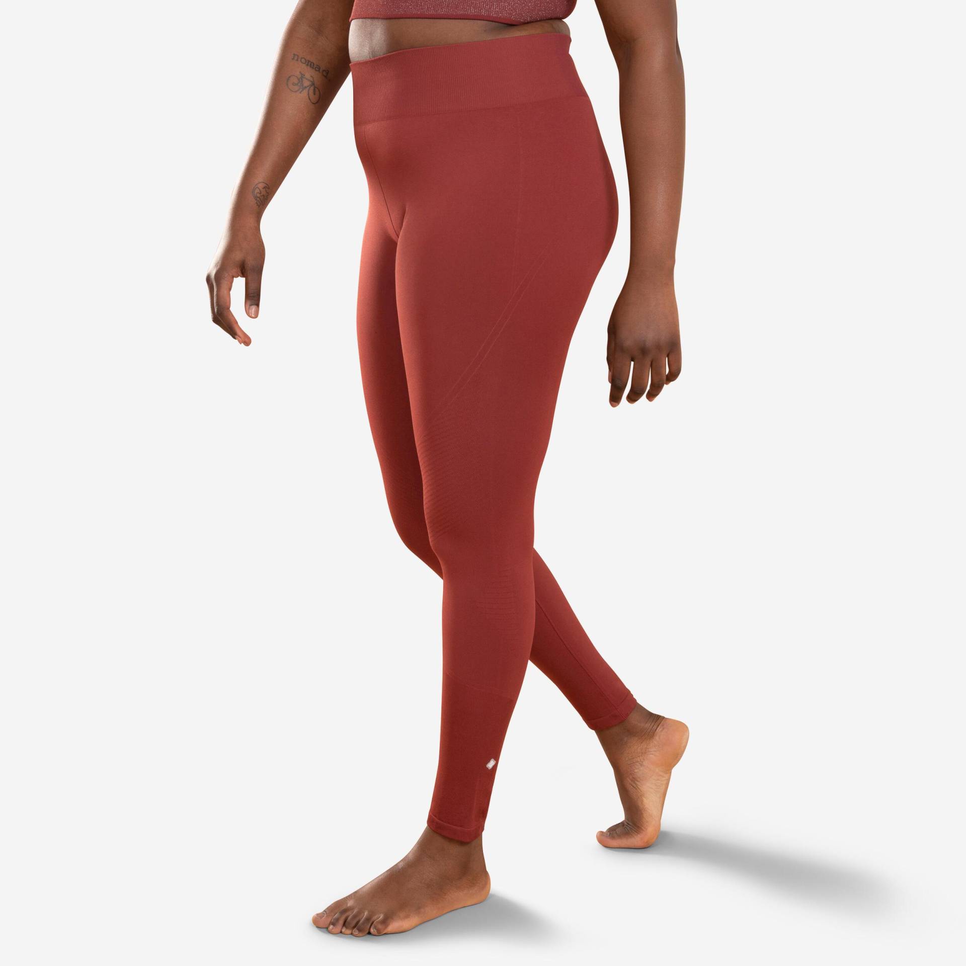 Leggings - Seamless Damen Erdbraun M von KIMJALY