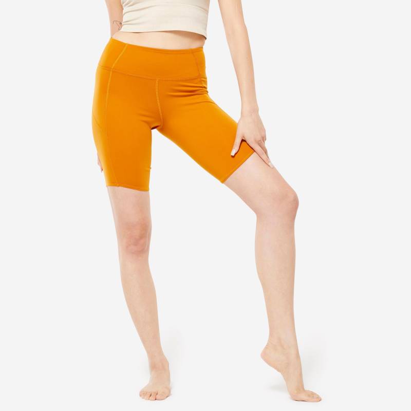 Shorts - Cardio Damen Braun L von KIMJALY