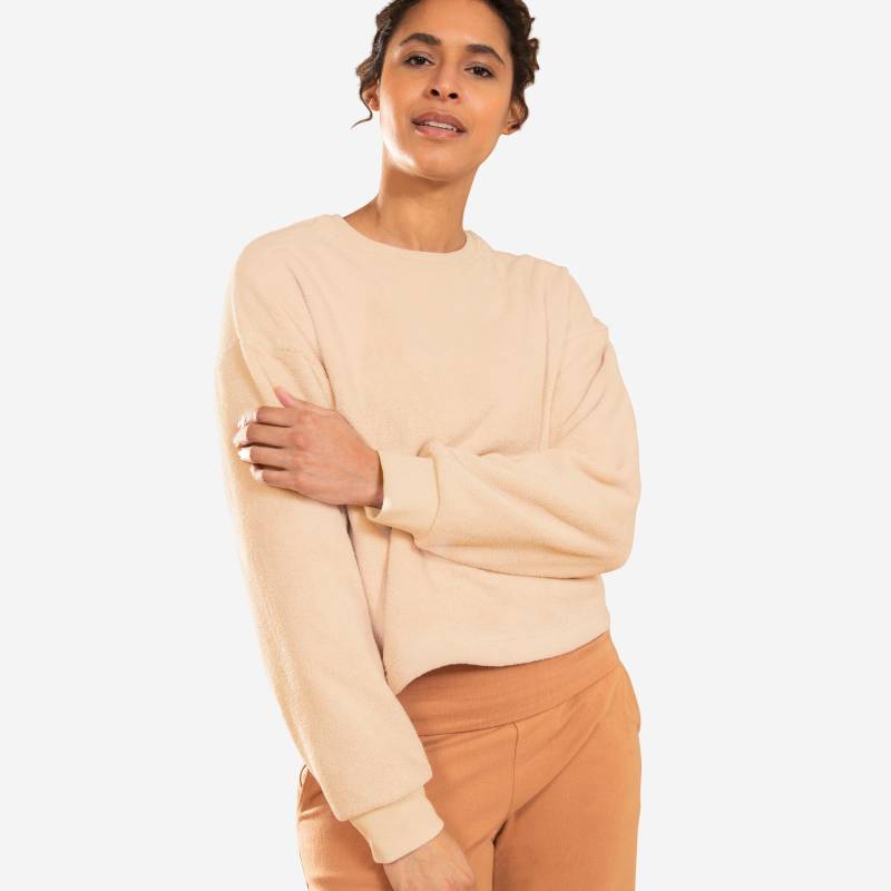 Sweatshirt - Cocoon Damen Beige Medium S von KIMJALY