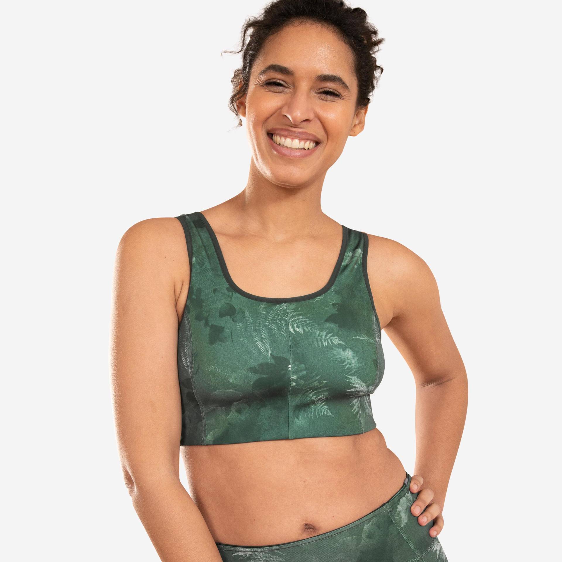 Yogabustier Wendbar Damen Ocker L von KIMJALY