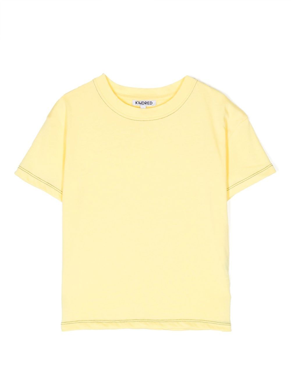 KINDRED contrast-stitch short-sleeve T-shirt - Yellow von KINDRED